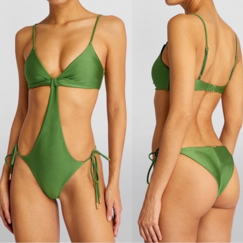 Cult Gaia green swinsuit